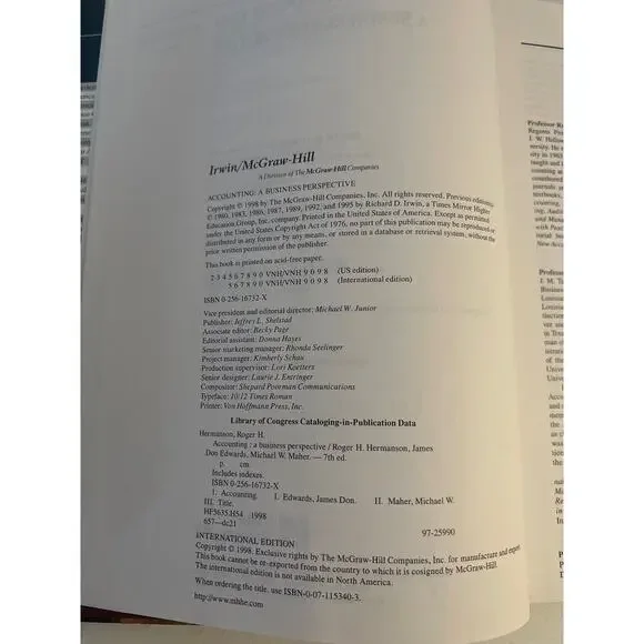 Financial Accounting: A Business Perspective by Roger H. Hermanson - Picture 5 of 10